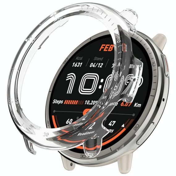 Per Amazfit Active 2 A2437 Custodia protettiva per orologio cavo in PC a mezza copertura (colore trasparente)
