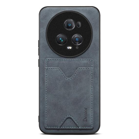 Per Honor Magic5 Ultimate Denior Custodia per telefono con supporto per slot per schede con cover posteriore in PU (grigio)