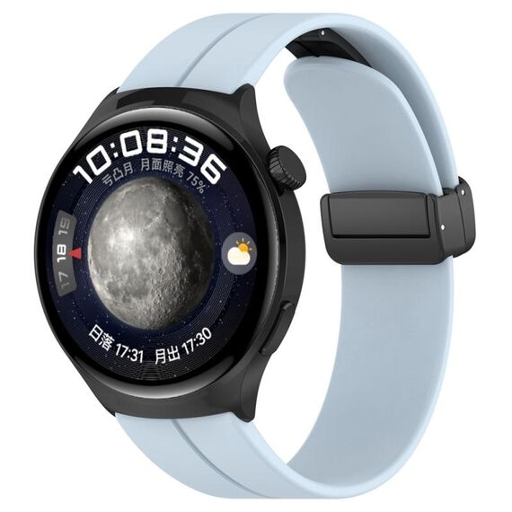 Per Huawei Watch 4 / Watch 4 Pro cinturino in silicone con fibbia pieghevole (azzurro)
