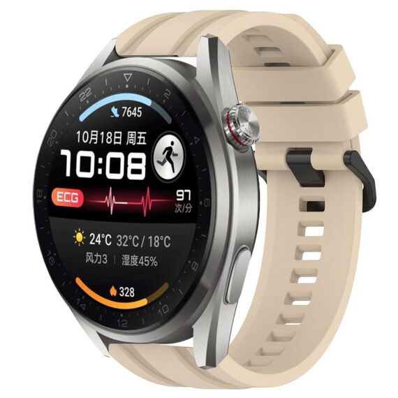 For Honor Watch GS 3i Set di cinturini sportivi in silicone tinta unita lunghi e corti (cachi)