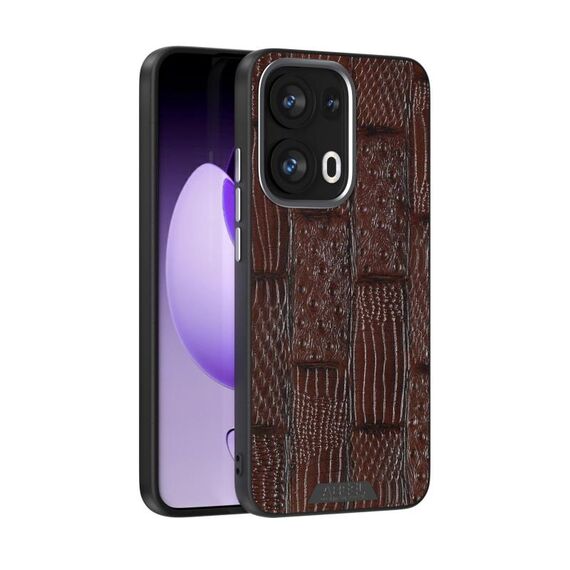 Per OPPO Reno13 Pro Global ABEEL Beast Pattern 6D Micro-Embossed MagSafe Custodia per telefono in vera pelle (marrone)