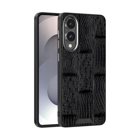 Per Samsung Galaxy S25 Edge 5G ABEEL Beast Pattern 6D Micro-Embossed MagSafe Custodia per telefono in vera pelle (nero)
