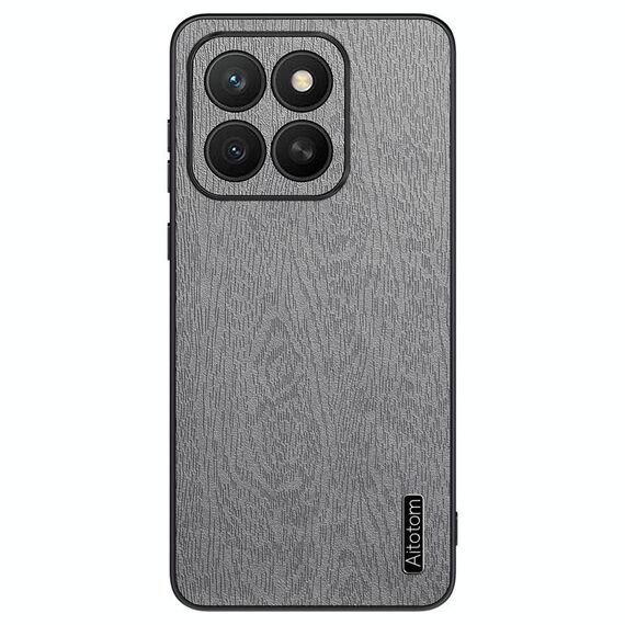 Custodia antiurto in pelle per telefono Honor X8c Tree Bark (bianca)