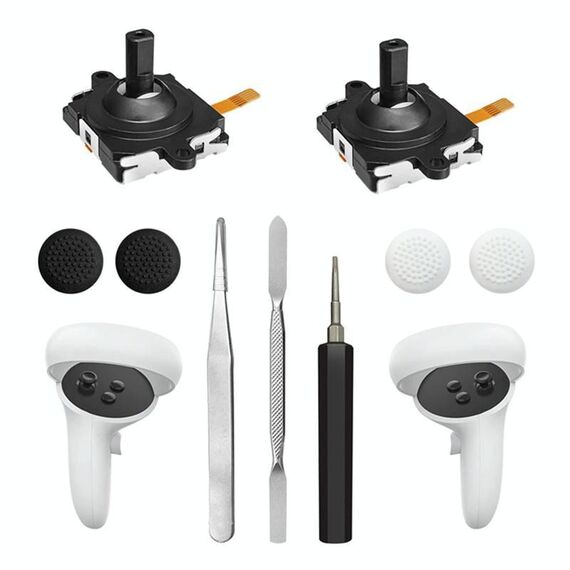 10 in 1 B Type per Meta Quest 2 Set di strumenti di riparazione Maniglia Joystick Parti di ricambio
