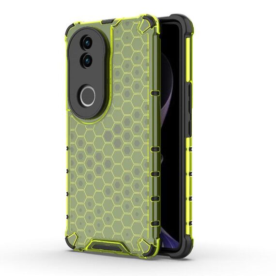 Per vivo V50 5G Global Shockproof Honeycomb PC + TPU Custodia per telefono (verde)