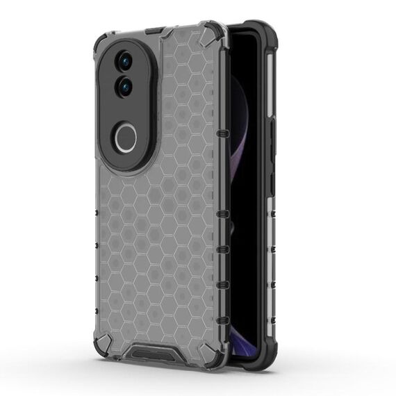 Per vivo V50 5G Global Shockproof Honeycomb PC + TPU Custodia per telefono (Nero)