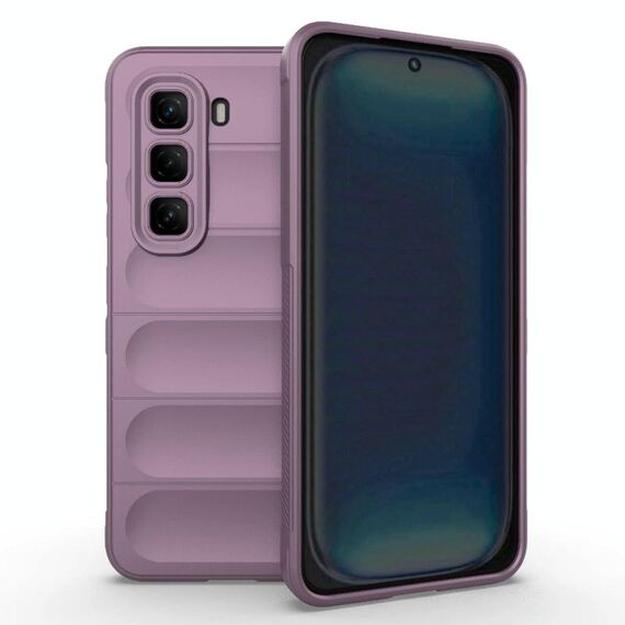 Per Infinix Hot 50 Pro 4G Global Magic Shield TPU + Custodia in flanella per telefono (viola)