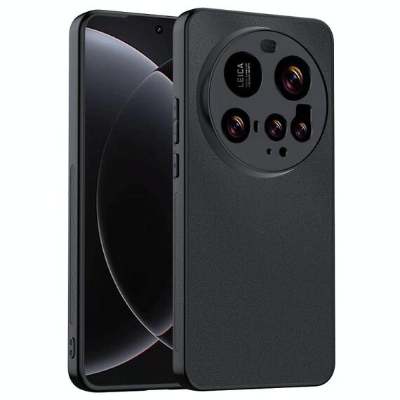 Per Xiaomi 15 Ultra Custodia in pelle liscia ultra sottile (nero)
