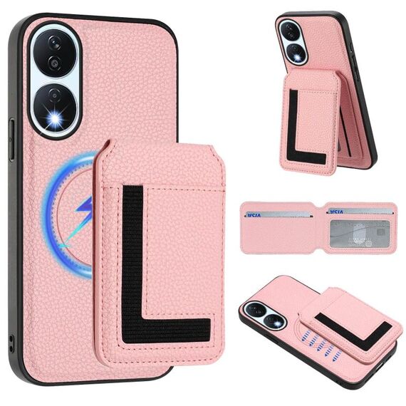 Per Honor X7b / Play 8T CX01 Custodia per telefono con custodia magnetica Magsafe staccabile (rosa)