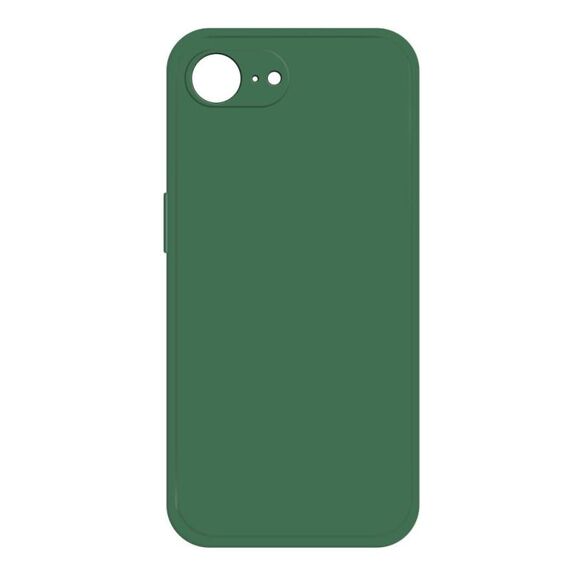 Per iPhone 16e Custodia per telefono in silicone liquido imitazione (verde scuro)