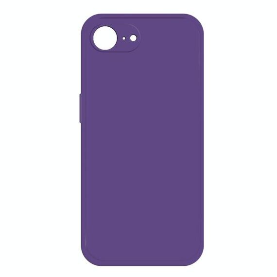Per iPhone 16e Custodia per telefono in silicone liquido imitazione (viola scuro)