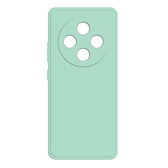 Per Redmi 14C 5G Custodia per telefono in silicone liquido imitazione (ciano chiaro)