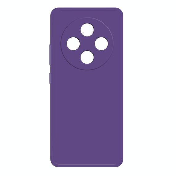 Per Redmi 14C 5G Custodia per telefono in silicone liquido imitazione (viola scuro)