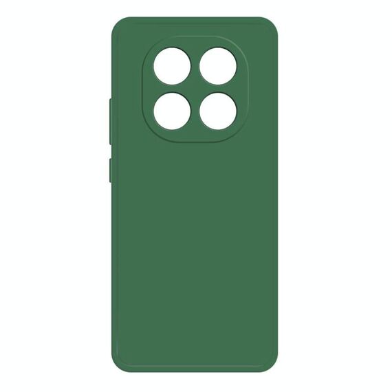 Per Redmi Note 14 Pro+ 5G Custodia per telefono in silicone liquido imitazione (verde scuro)