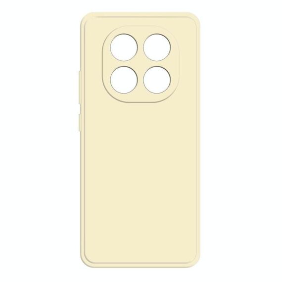 Per Redmi Note 14 Pro+ 5G Custodia per telefono in silicone liquido imitazione (bianco)