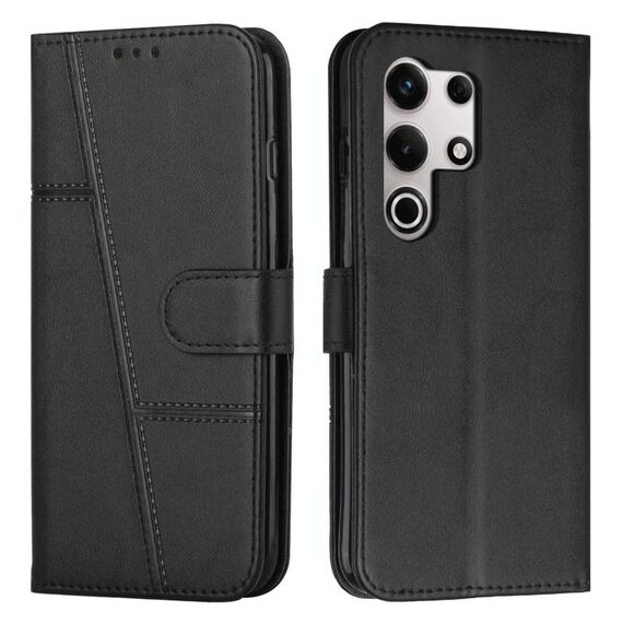 Per itel S25 Ultra Stitching Calf Texture Fibbia Custodia per telefono in pelle (nero)
