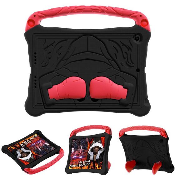 Per iPad 10.5 2017 / Air 3 2019 Boxing Series Kickstand EVA Custodia antiurto per tablet (nero rosso)