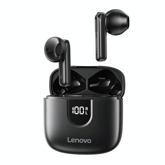 Auricolari Bluetooth wireless semi-in-ear originali Lenovo EA120 (neri)