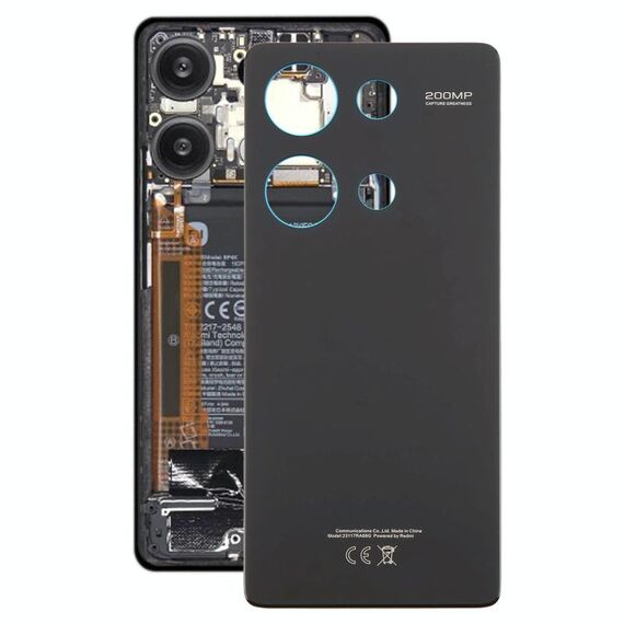 Per Xiaomi Redmi Note 13 Pro 4G OEM Cover posteriore batteria (nero)
