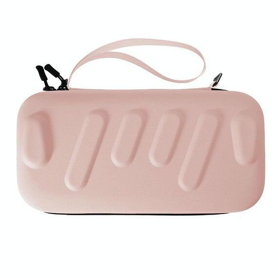Per Nintendo Switch / Switch OLED Borsa portaoggetti rigida portatile Borsa a mano Versione spina UE (rosa)