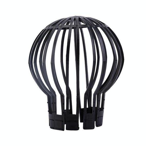 Copertura protettiva per filtro da giardino per sistema di drenaggio, tubo di drenaggio, imbuto di drenaggio, stile: sferico (nero)