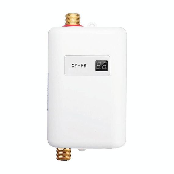 Scaldabagno elettrico senza serbatoio da 3000 W per cucina e bagno, spina UE (bianco)