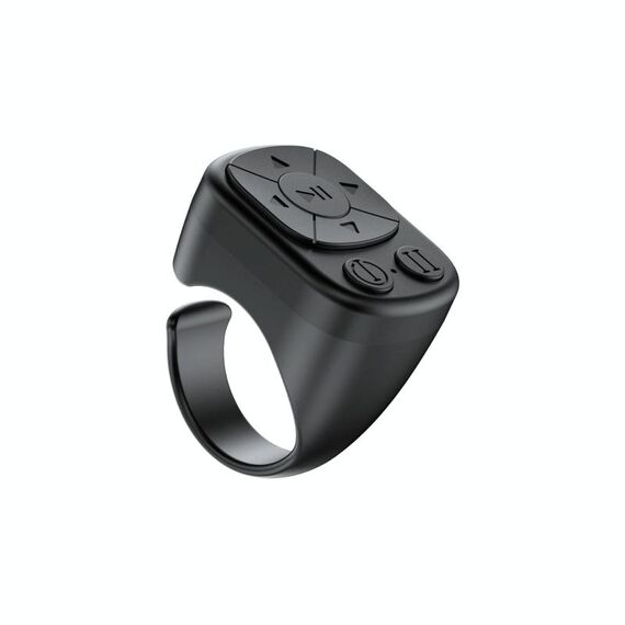 RK-C229 Telefono cellulare multifunzionale Lazy Wireless Ring Bluetooth Remote Control (nero)
