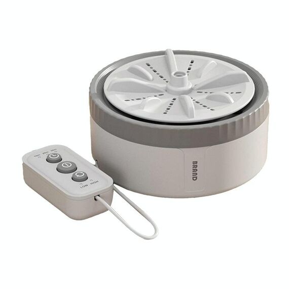 Mini lavatrice portatile a turbina per calzini e biancheria intima, colore: grigio, temporizzazione a tre velocità