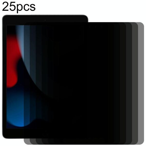 Per iPad 10.2 2021/2020/2019 25 pezzi 0,33 mm 9H 2,5D Privacy Antiriflesso Antideflagrante Pellicola in vetro temperato