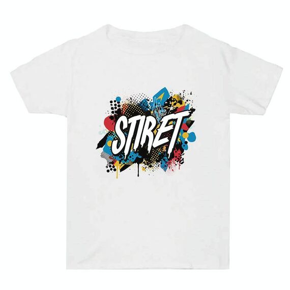 Maglietta estiva larga in cotone a maniche corte con stampa personalizzata su richiesta, taglia: XXXL (bianco-1)