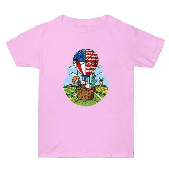 Maglietta estiva larga in cotone a maniche corte con stampa personalizzata su richiesta, taglia: XXXL (rosa-3)