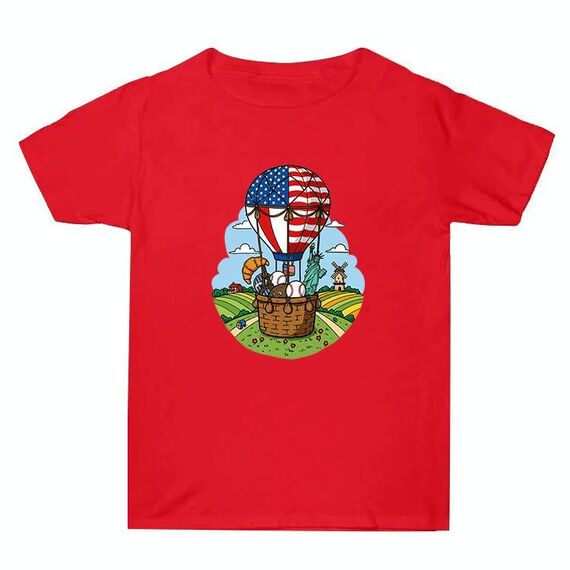 Maglietta estiva larga in cotone a maniche corte con stampa personalizzata su richiesta, taglia: XXXL (rosso-3)