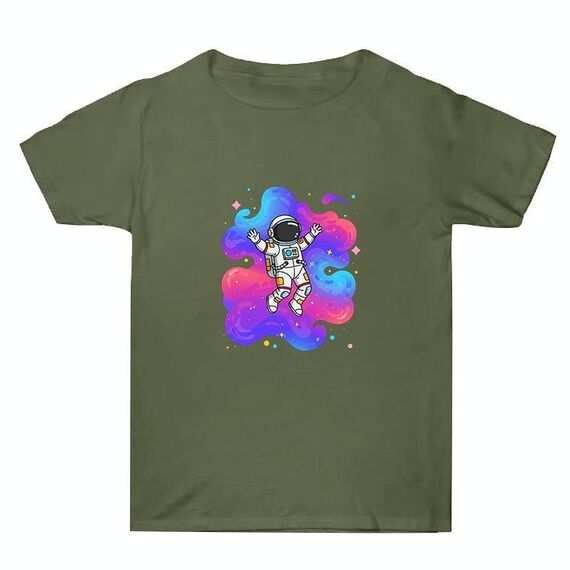 Maglietta estiva larga in cotone a maniche corte con stampa personalizzata su richiesta, taglia: XXXL (verde militare-4)