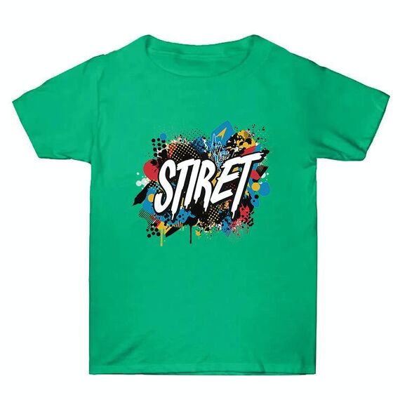Maglietta estiva larga in cotone a maniche corte con stampa personalizzata su richiesta, taglia: XXXL (verde-1)