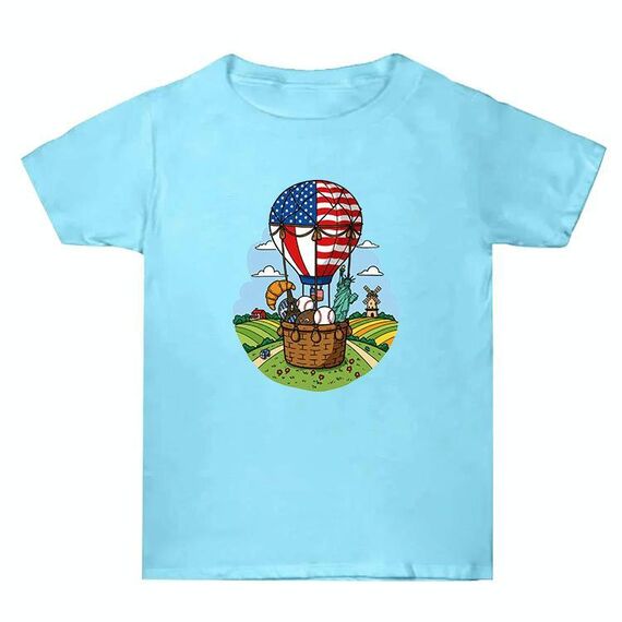 Maglietta estiva larga in cotone a maniche corte con stampa personalizzata su richiesta, taglia: XXXL (blu acqua-3)