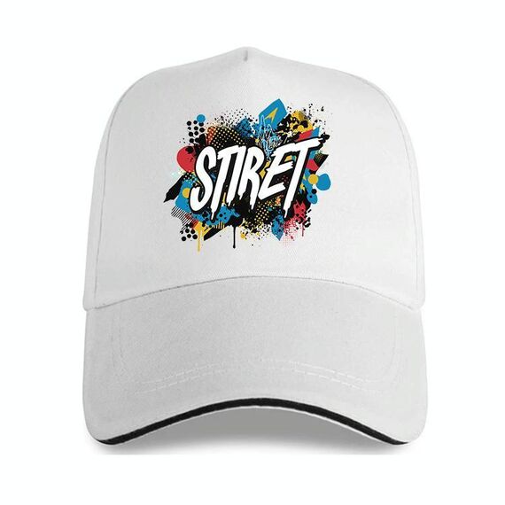 Cappello con visiera in poliestere e cotone con fibbia in acciaio, stampa su richiesta (beige bianco)