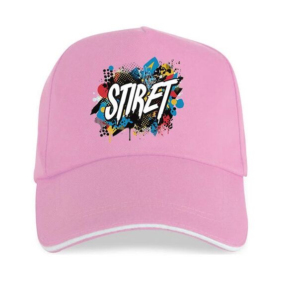 Cappello con visiera in poliestere e cotone con fibbia in acciaio, stampa su richiesta (rosa)