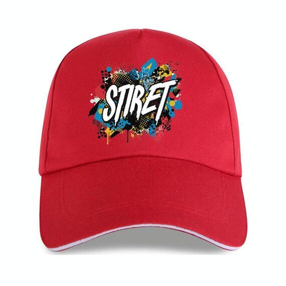 Cappello con visiera in poliestere e cotone con fibbia in acciaio, stampa su richiesta (rosso)