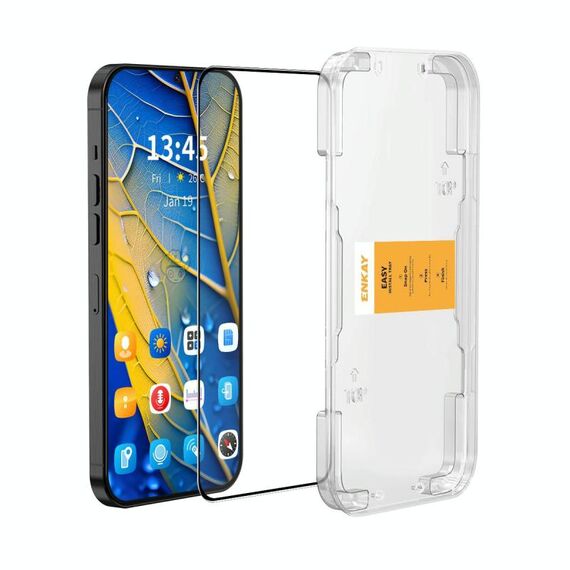 Per Huawei Mate 70 ENKAY Pellicola in vetro pieno in silicone ad alto tenore di allumina di facile installazione