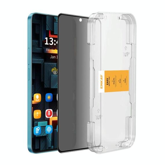 Per Redmi Note 14 5G ENKAY Pellicola in vetro temperato anti-sbirciatina per la privacy, facile da installare