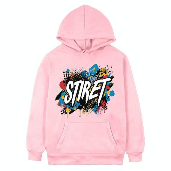 Felpa con cappuccio in pile con stampa alfabeto, stampa su richiesta, taglia: XXXL (rosa)