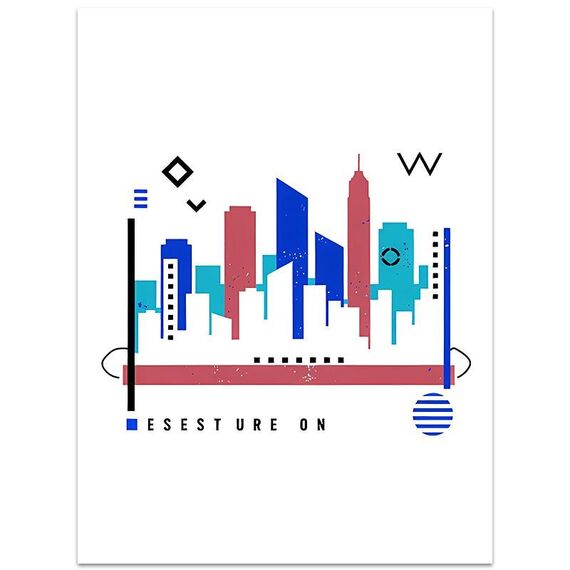 Stampa su tela decorativa EPSON Inkjet 320g senza cornice, su richiesta, dimensioni: 15x20 cm (città)