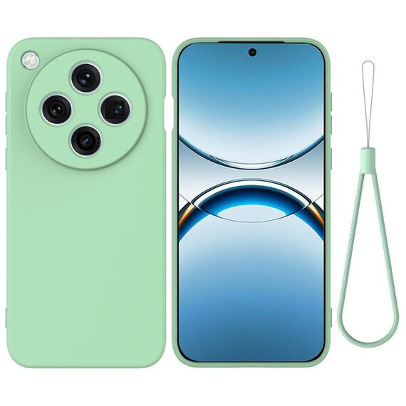 Per OPPO Find X8 Pro Custodia antiurto in silicone liquido Pure Color (verde)