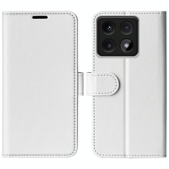 Per Xiaomi 14T Pro R64 Texture Custodia per telefono in pelle con flip orizzontale (bianco)