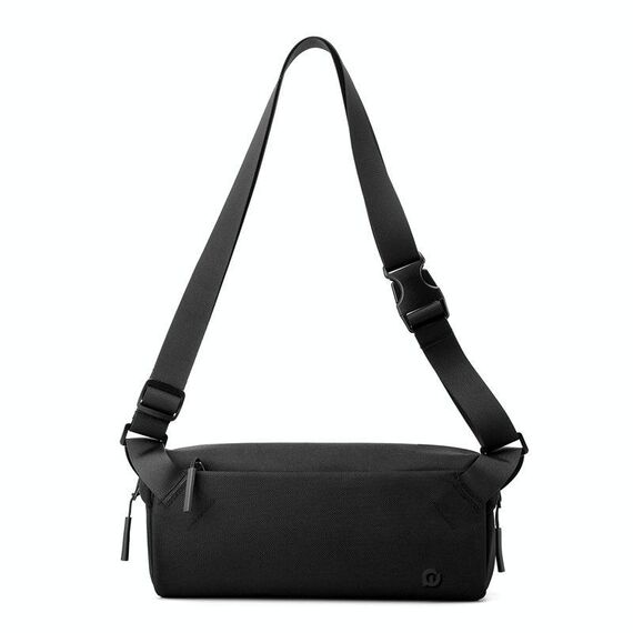 WEPOWER Borsa da ciclista da uomo, grande capacità, casual, messenger pack (nero)