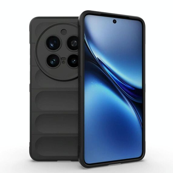Per vivo X200 Pro Magic Shield TPU + custodia in flanella per telefono (nero)