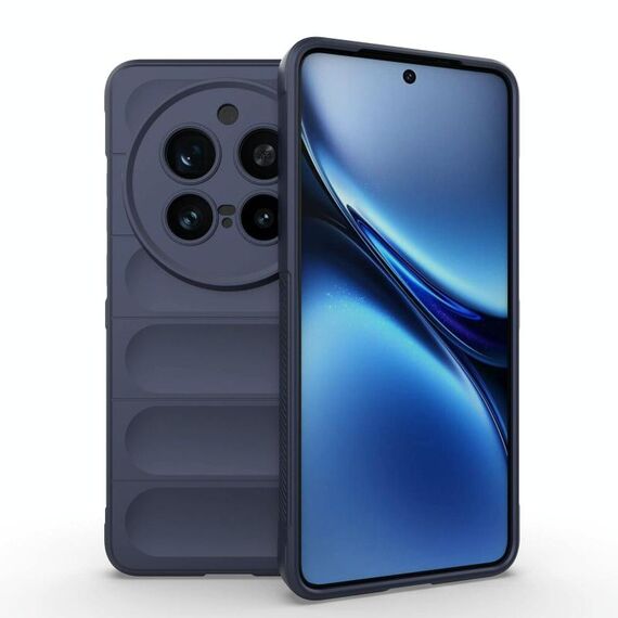 Per vivo X200 Pro Magic Shield TPU + custodia in flanella per telefono (blu scuro)