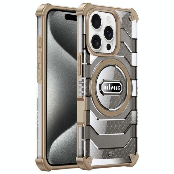 Per iPhone 15 Pro wlons Explorer Series PC Hybrid TPU MagSafe Custodia magnetica (giallo)