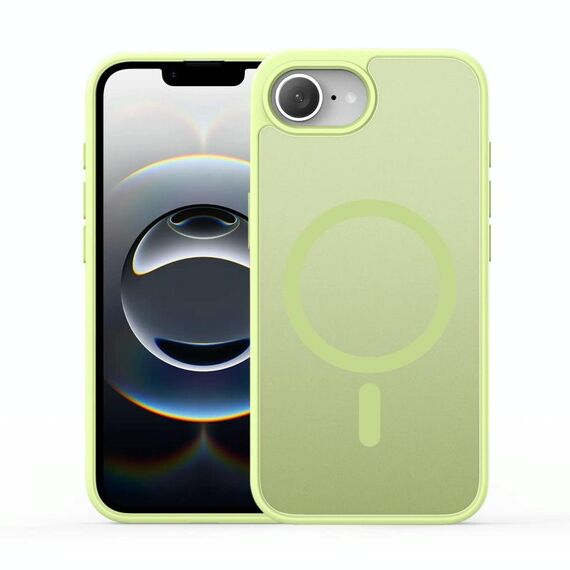 Per iPhone 16e DUX DUCIS Yind Series MagSafe TPU Hybrid PC Phone Case (verde lime)