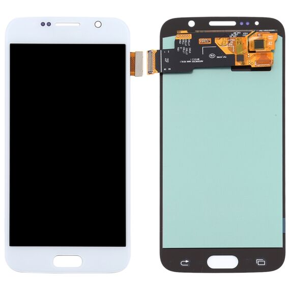 Schermo oled con touch di ricambio per Samsung Galaxy S6 bianco SPA1676WL